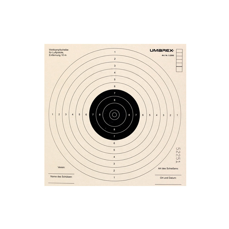 Paper targets 17x17cm, 1pc
