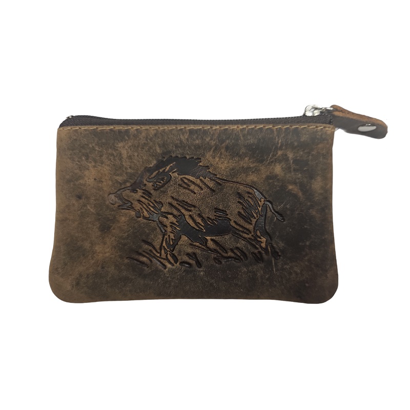Giorgio Carelli leather wallet / clutch Wild boar