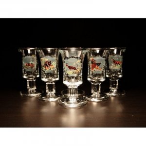 Jagerglass - Set of liqueur on a stem 50ml