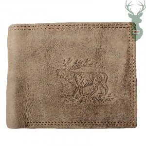 Leather wallet - deer