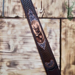 Leather belt for rifle - Srnec