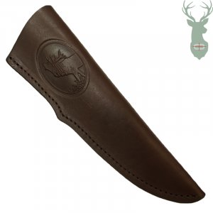 Leather sheath for knife - pattern Deer