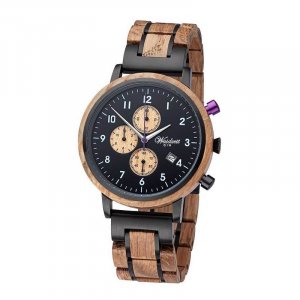 Wooden Watch Gin Berry Black