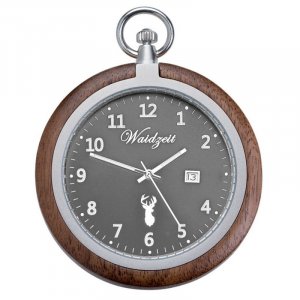 Wooden Pocket Watch Black Walnut