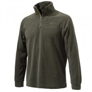 Half Zip Fleece Sweatshirt - Chocolate