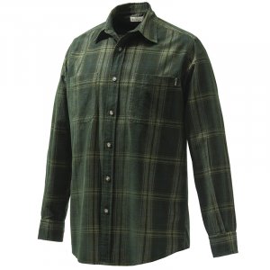Manchester Corduroy Shirt - Green &amp; Yellow Check