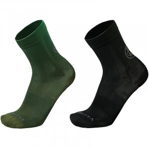 Short Shooting Socks - Black &amp; Green