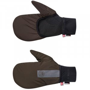Padded Double Gloves - Brown Bark
