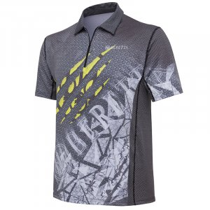 Rush Scratch polo shirt - Black &amp; Fluo yellow
