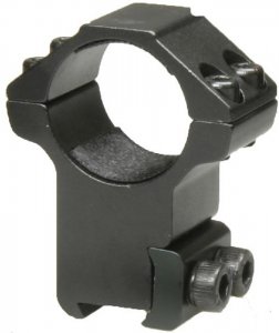 BAUER Mounting kit d=25,4 mm, High (Height=21mm, for 11mm fish, Stop-Pin, aluminium)