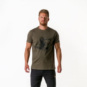 Northfinder BENNIE t-shirt blackolive