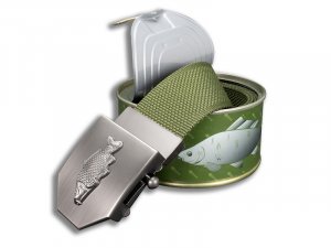 DarKing - Textile belt Fishermen khaki + gift wrapping