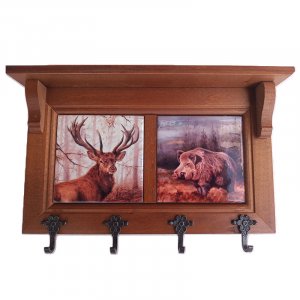 Hubert DeLuxe key ring VI Deer - Wild boar