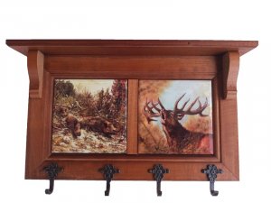 Hubert DeLuxe key rack VIII Wild boar - Deer