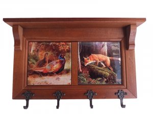 Hubert DeLuxe Keyring IX Pheasants - Fox