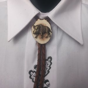 Hunting tie Bolo - Exclusive Wild boar III