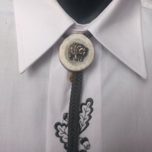 Hunting tie Bolo - Bear I