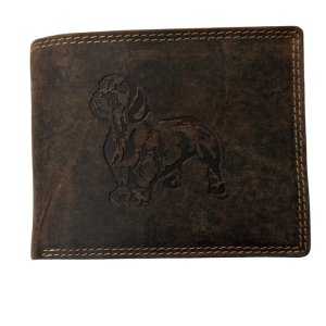 Giorgio Carelli leather wallet - Dachshund I