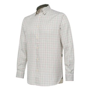 Charlow LS Shirt - Ivory &amp; Blue Check