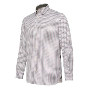 Charlow LS Shirt - White &amp; Green Check