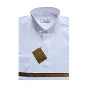 RODAL white tuxedo shirt with bow tie