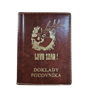 LUX document case - brown