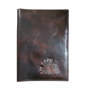 Leather case for documents brown II