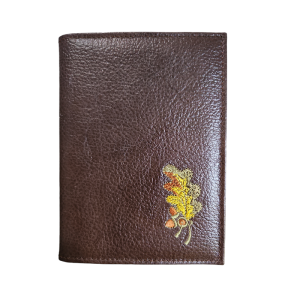 Leather case for documents brown III