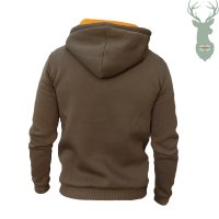 Sweatshirt pattern Deer - orange hood