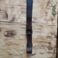 Leather belt for rifle - Deer II