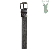 Hubertus leather belt - DARK