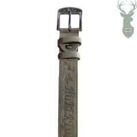 Hubertus leather belt - GREEN