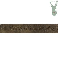 Hubertus leather belt - GREEN