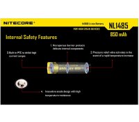 Nitecore 14500 850mAh 0,8A Li-ion 3,7V protected