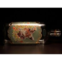 Jagerglass - Set with bottle 0,5l on small tray + liqueur 30 ml