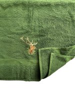 Towel green with pattern - Deer