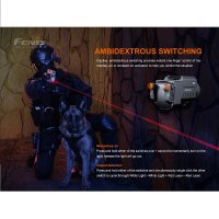 Fenix GL22 laser flashlight for gun