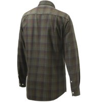 Wood Button Down Shirt - Beige &amp; Red Overd. Bark