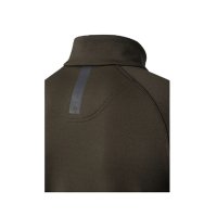 Stretch Tech Half Zip Fleece Sweatshirt - Green Moss