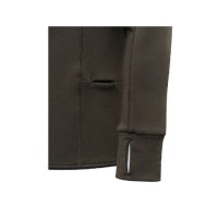 Stretch Tech Half Zip Fleece Sweatshirt - Green Moss