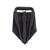 PETREQ 3-piece foldable NATO shovel with case - black