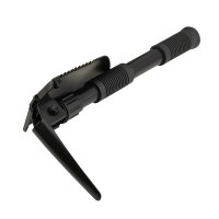 PETREQ foldable Tactical MINI shovel with case - black