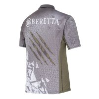 Rush Scratch polo shirt - Black &amp; Green Stone