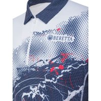 Rush Trident polo shirt - Blue &amp; Red