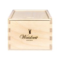 Men's wooden watch Hubertus Platzhirsch Nachtschwarz