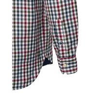 Ellis LS Shirt - White &amp; Bordeaux Check