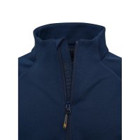 Stretch Tech Half Zip Fleece Sweatshirt - Blue Total Eclipse