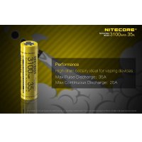 Nitecore 18650 Li-ion battery 3100mAh 35A / 2pcs