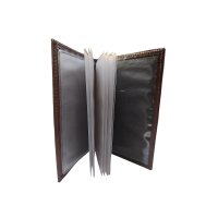 Leather case for documents brown III