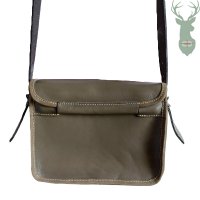 Hunting leather pouch OLIVE